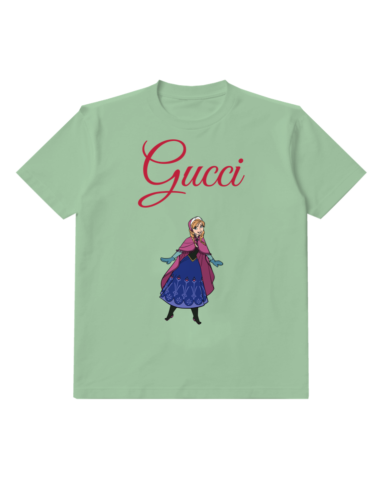 Sage Green Braided Woman Purple Cape Graphic T-Shirt - front product view