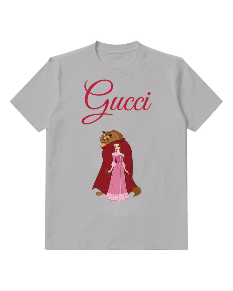 Gray Woman Front Print Graphic T-Shirt - front product view