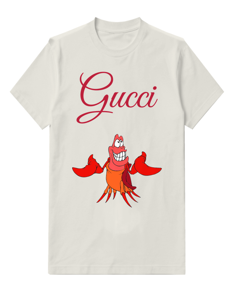 Light Gray Crab Tall Open Mouth Graphic T-Shirt - front product view