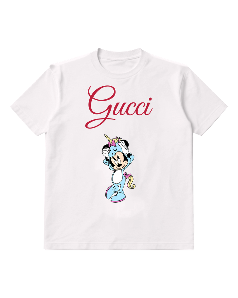 White Mouse Pastel Unicorn Costume Graphic T-Shirt - front product view