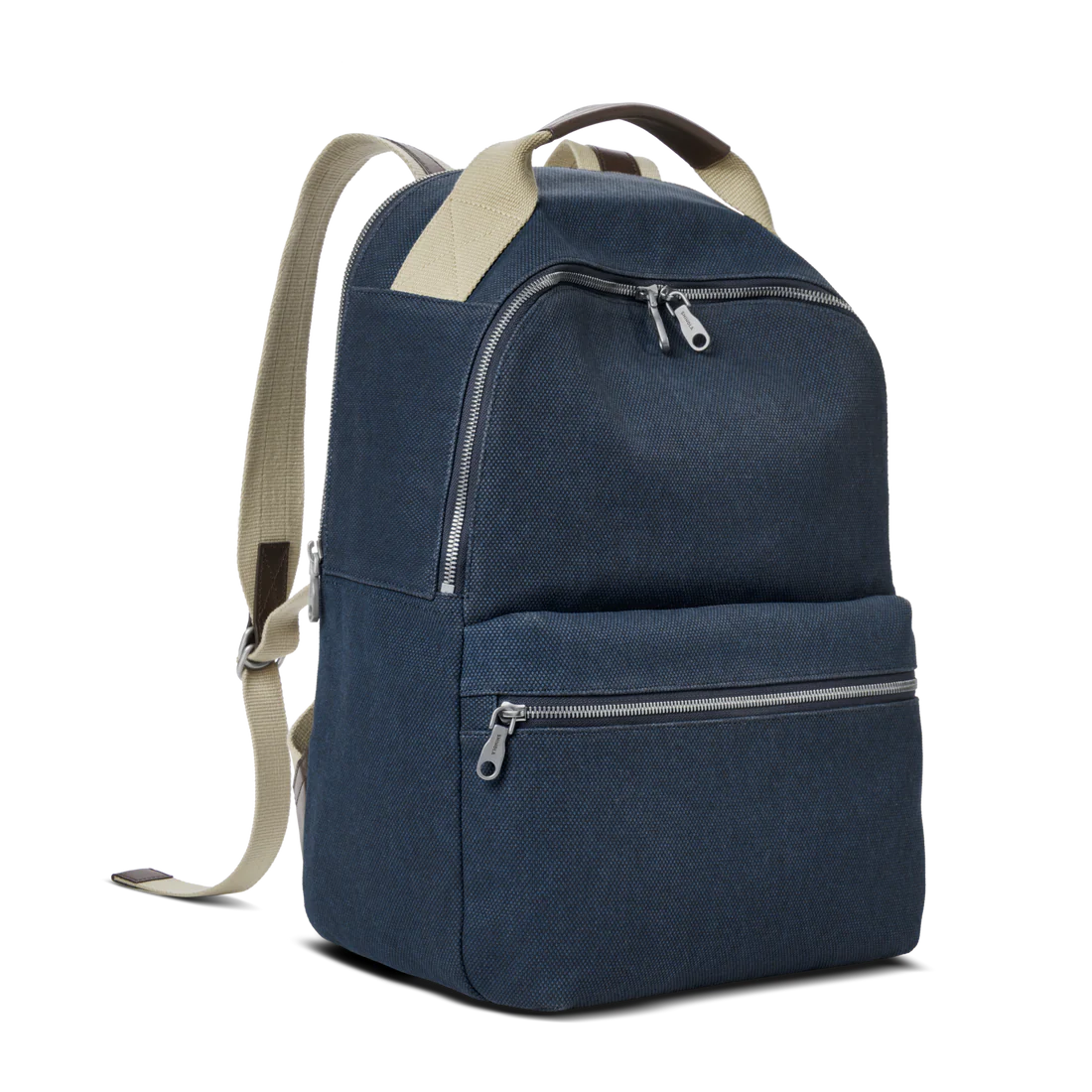 Multi-Pocket Zipper Daypack with Padded Shoulder Straps for Work & Casual Daily Outfits
