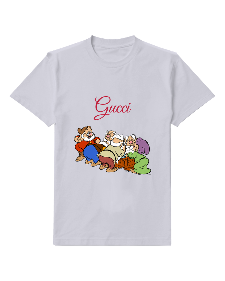 Pale Lavender Dwarf Group In Washing Pose Graphic T-Shirt - front product view