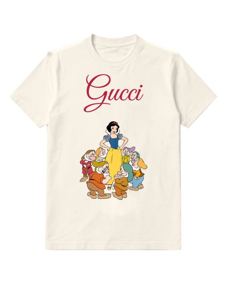 Ivory Snow White Stands Tall With Dwarfs Graphic T-Shirt - front product view