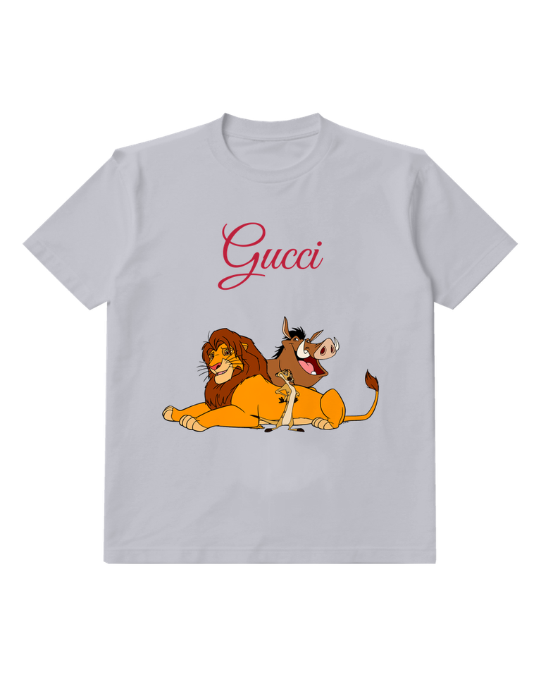 Pale Lavender Simba Timon And Pumbaa Resting Together Graphic T-Shirt - front product view