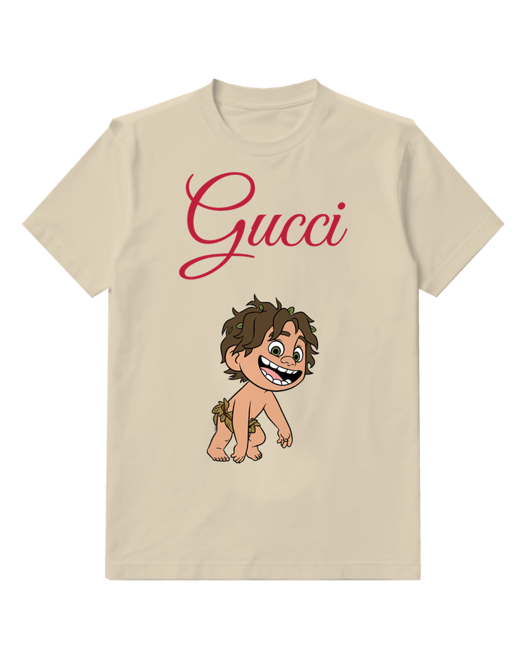 Ivory Boy Kneeling Graphic T-Shirt - front product view