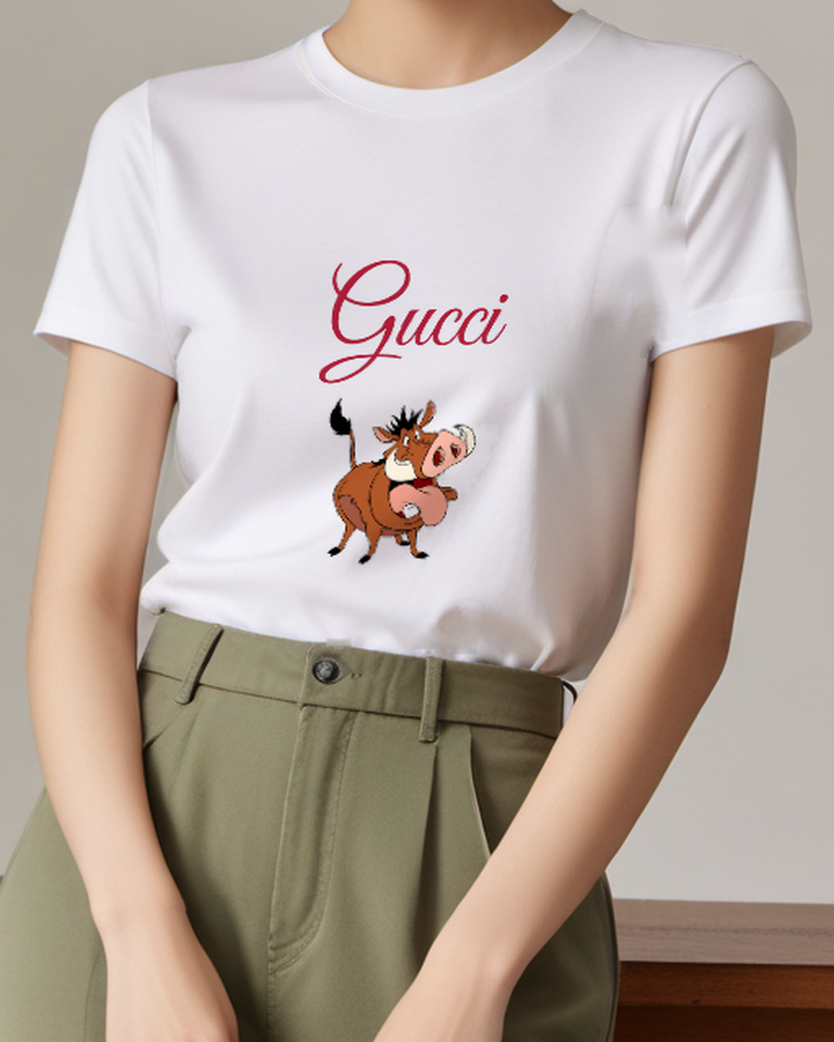 White Warthog Little Companion Graphic T-Shirt - model wearing view