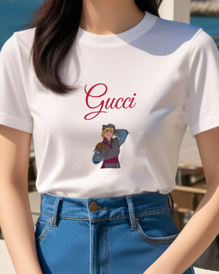White Winter Man Hand Behind Head Graphic T-Shirt - model wearing view