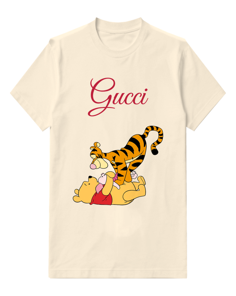Ivory Tigger Atop Pooh And Piglet Graphic T-Shirt - front product view