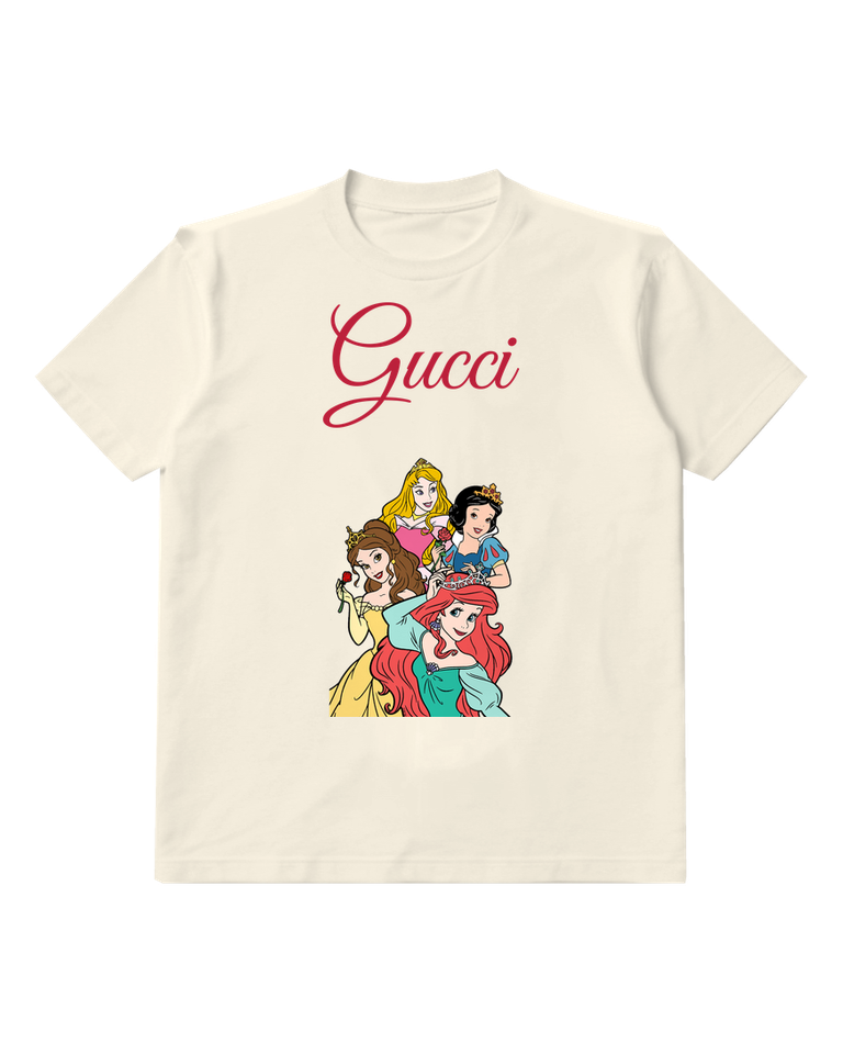 Ivory Ariel Belle Aurora And Snow White Holding Roses Graphic T-Shirt - front product view