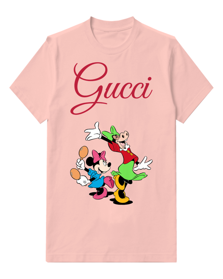 Blush Pink Mouse Pair Winter Greeting Graphic T-Shirt - front product view