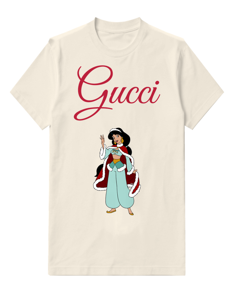 Ivory Black Haired Princess Burgundy Cape Graphic T-Shirt - front product view