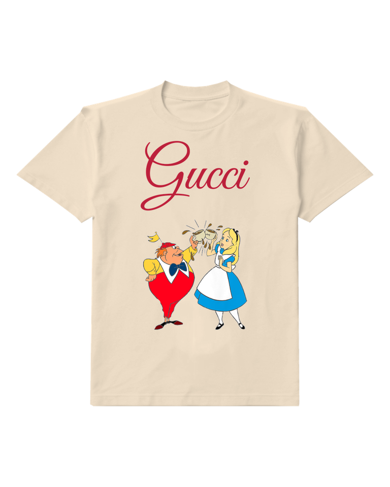 Ivory Blue Girl And Red Clad King Graphic T-Shirt - front product view